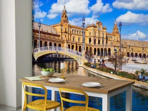 Best Plaza de España fotobehang Architectuur