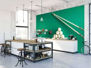 Fashion Pooltafel van bovenaf fotobehang Tienerkamer