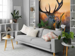 Discount Portret van een Hert (Edelhert) fotobehang Dieren