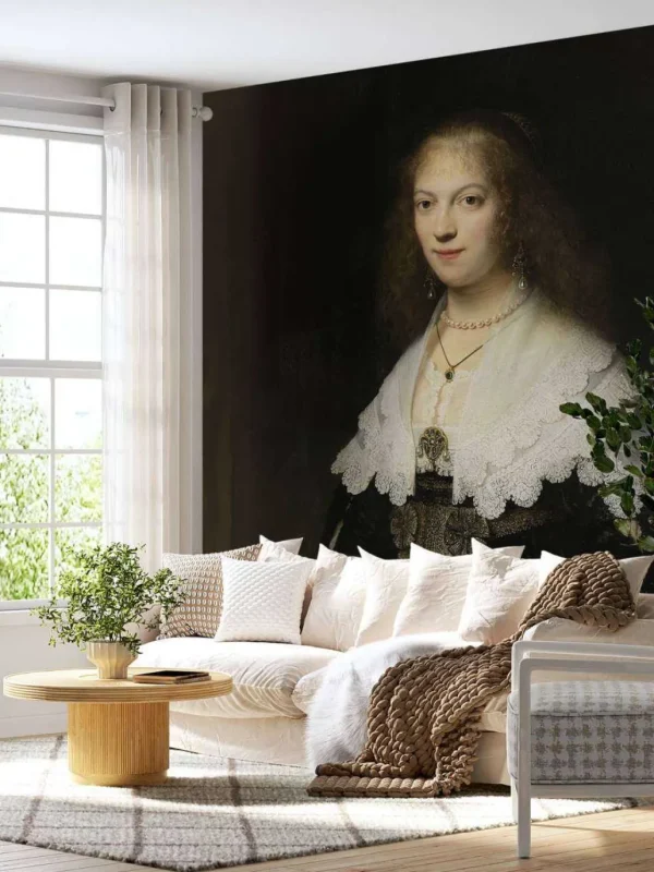 Discount Portret van een vrouw fotobehang Kunst & Design