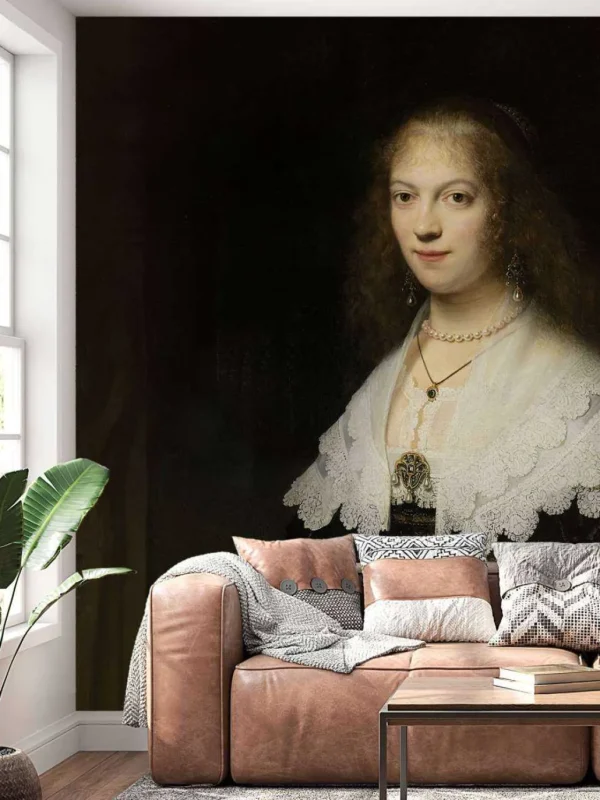 Discount Portret van een vrouw fotobehang Kunst & Design