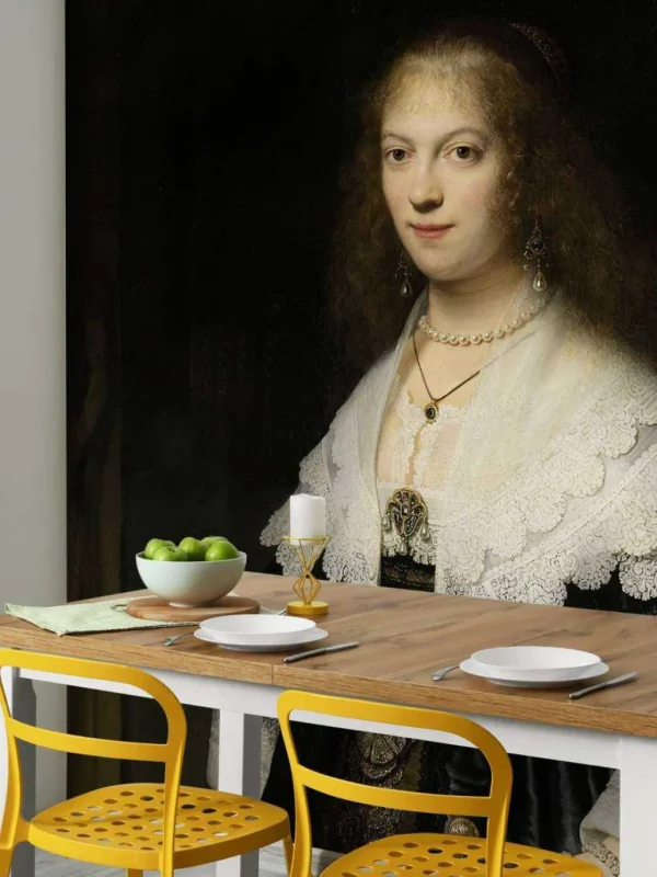 Discount Portret van een vrouw fotobehang Kunst & Design