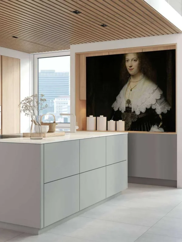 Discount Portret van een vrouw fotobehang Kunst & Design