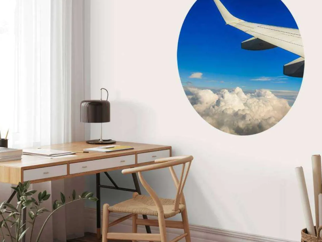 prachtige_wolken_vanuit_e_6.webp Outlet Prachtige wolken vanuit een vliegtuigraam fotobehang Transport