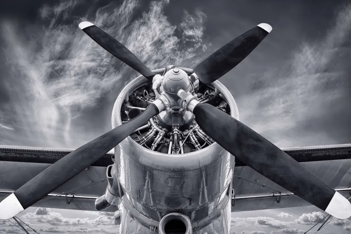 propeller_van_een_vintage_0.webp Best Propeller van een vintage vliegtuig fotobehang Tienerkamer | Transport