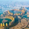 Clearance Qatar vanuit de lucht fotobehang Architectuur