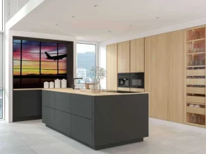 Clearance Raam bij een vliegveld fotobehang 3d