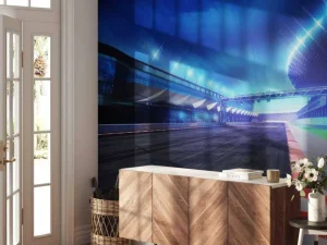 Hot Race circuit design fotobehang Kinderkamer | Transport