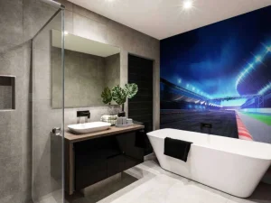 Hot Race circuit design fotobehang Kinderkamer | Transport