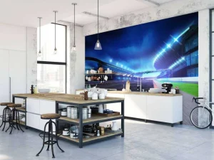 Hot Race circuit design fotobehang Kinderkamer | Transport