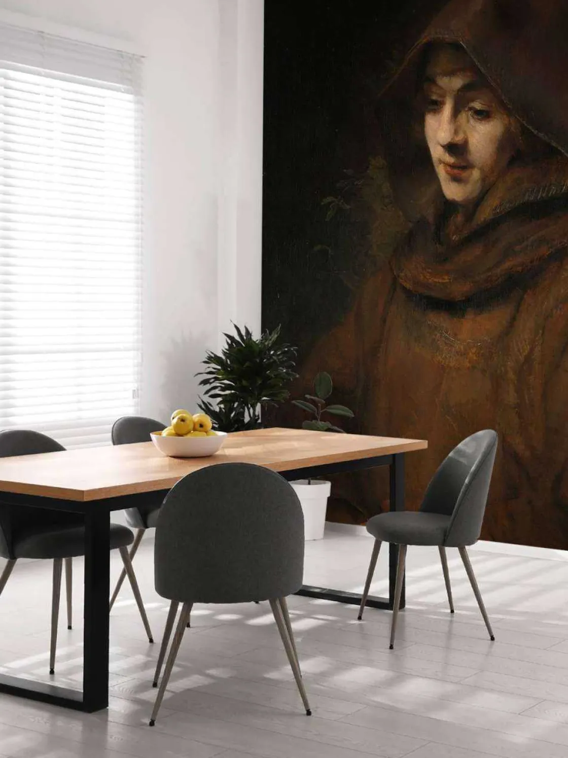 rembrandts_zoon_titus_in__3.webp Outlet Rembrandts zoon Titus in monniksdracht fotobehang Kunst & Design