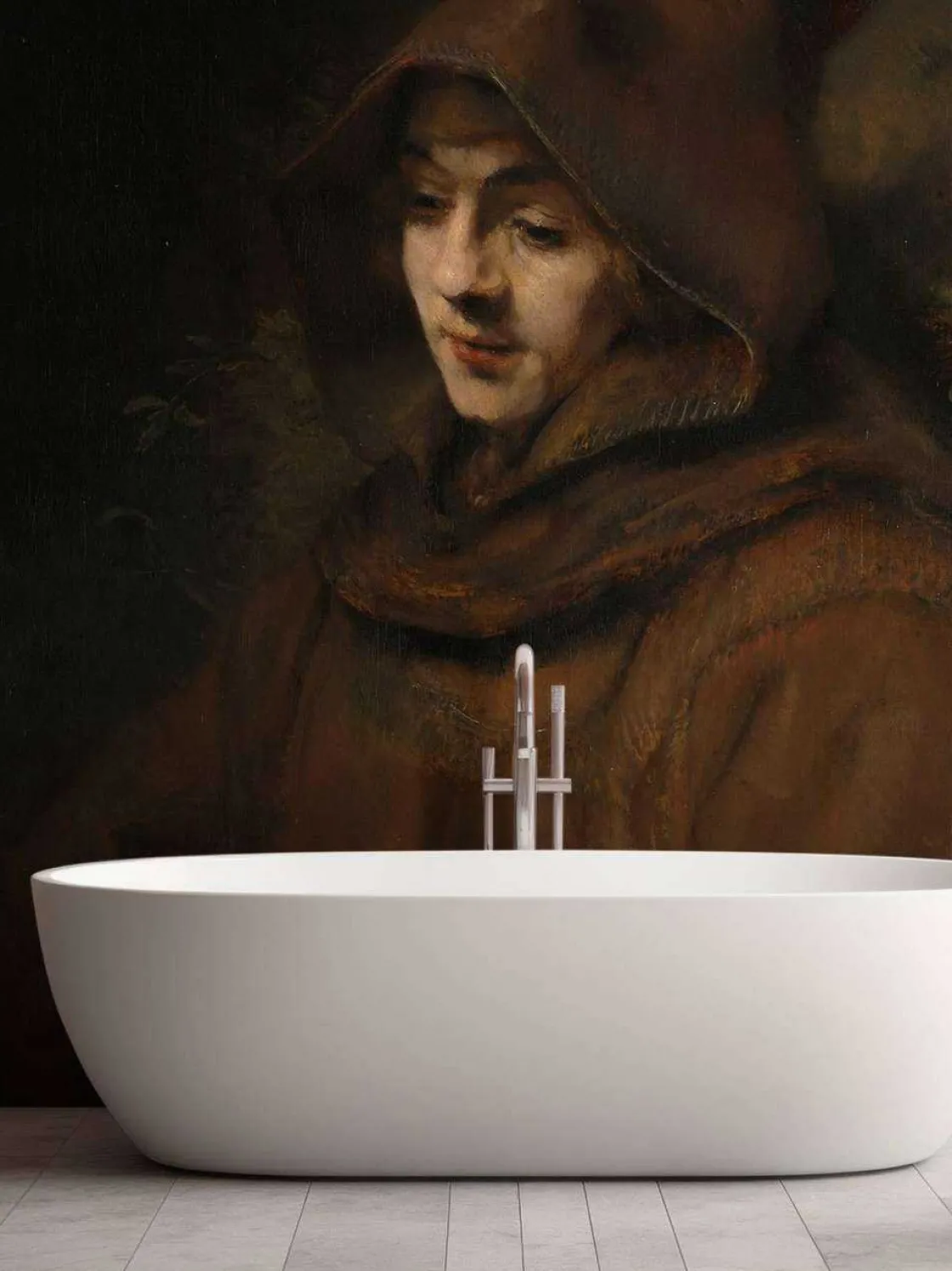 rembrandts_zoon_titus_in__7.webp Outlet Rembrandts zoon Titus in monniksdracht fotobehang Kunst & Design