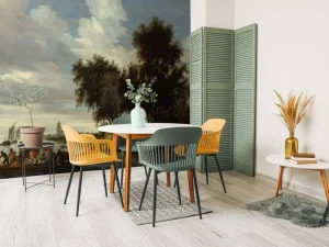 Best Rivierlandschap met een veerboot fotobehang Kunst & Design