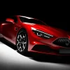 Hot Rode sportauto in een donkere ruimte fotobehang Tienerkamer | Transport