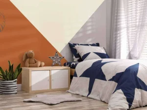 Fashion Roestkleurige driehoeken met olifant Kinderkamer