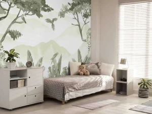 Clearance Roofdieren in de jungle in groen Kinderkamer | Dieren