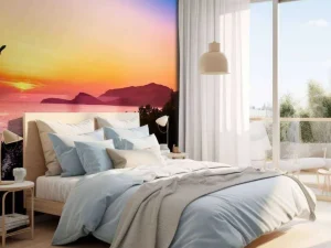 Outlet Roofvogel tijdens Zonsondergang fotobehang Dieren
