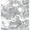 Clearance Rotterdam vector plattegrond fotobehang Architectuur