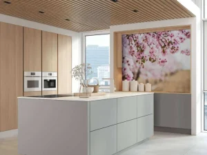 Outlet Roze Bloesem op Veld fotobehang Bloemen