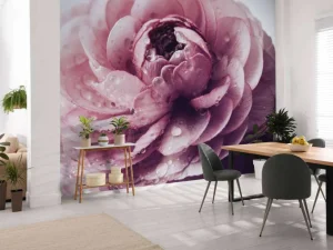 Fashion Roze boterbloem close-up fotobehang Keuken | Hobbykamer