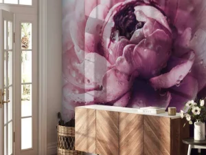 Fashion Roze boterbloem close-up fotobehang Keuken | Hobbykamer