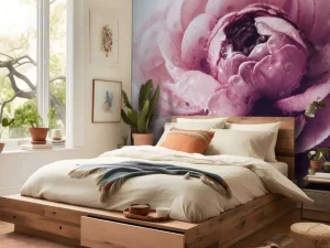 Fashion Roze boterbloem close-up fotobehang Keuken | Hobbykamer