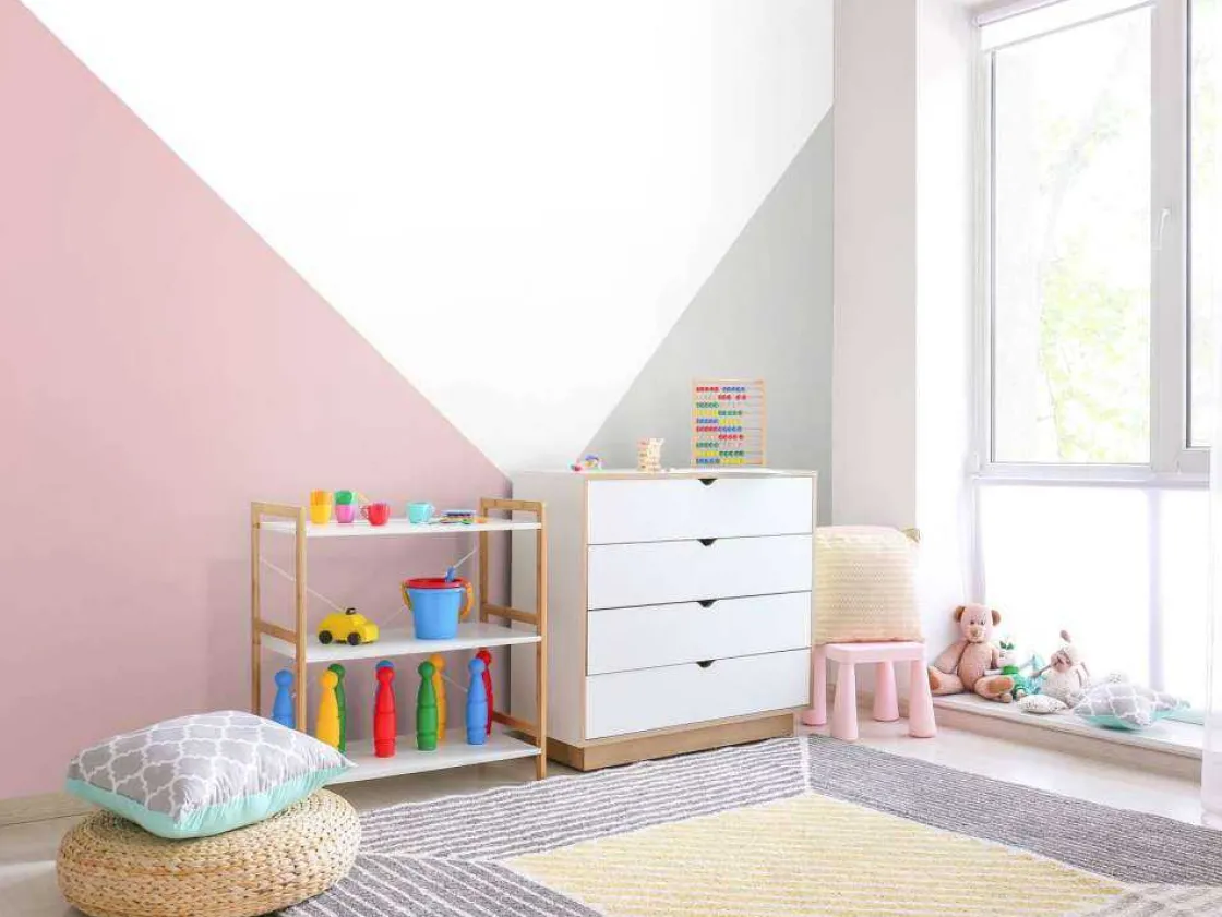 roze_en_grijze_driehoeken_6.webp Online Roze en grijze driehoeken Kinderkamer