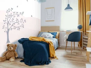 Clearance Roze heuvels met boom Kinderkamer