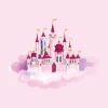 Sale Roze kasteel in de wolken fotobehang Kinderkamer