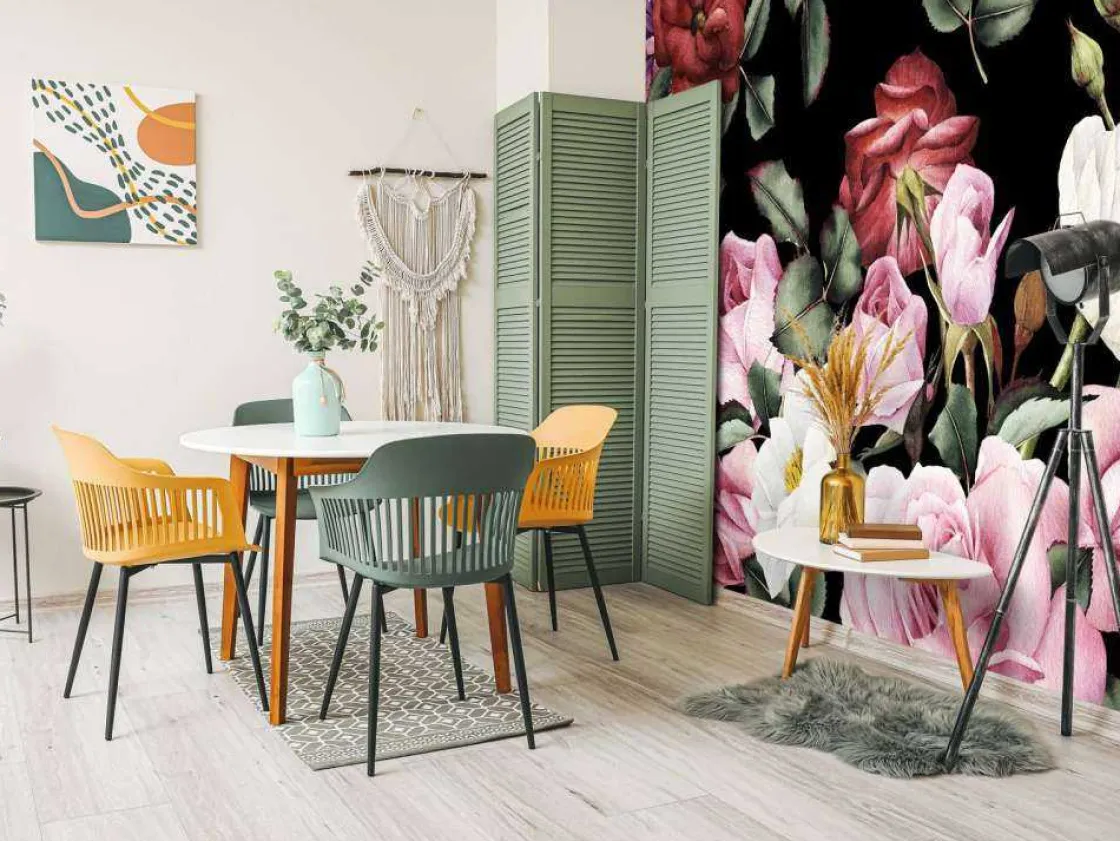 rozen_print_met_donkere_a_3.webp Online Rozen print met donkere achtergrond fotobehang Tienerkamer | Bloemen