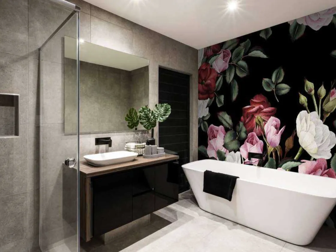 rozen_print_met_donkere_a_7.webp Online Rozen print met donkere achtergrond fotobehang Tienerkamer | Bloemen