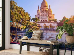 Online Sacre Coeur in Parijs fotobehang Architectuur