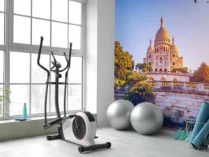 Online Sacre Coeur in Parijs fotobehang Architectuur
