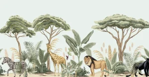 Hot Safari dieren Kinderkamer | Dieren
