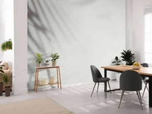 Clearance Schaduw van palmbladeren op de muur fotobehang Bloemen