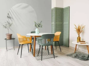 Clearance Schaduw van palmbladeren op de muur fotobehang Bloemen
