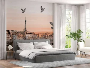 Discount Schets van Parijs fotobehang Tienerkamer | Kunst & Design