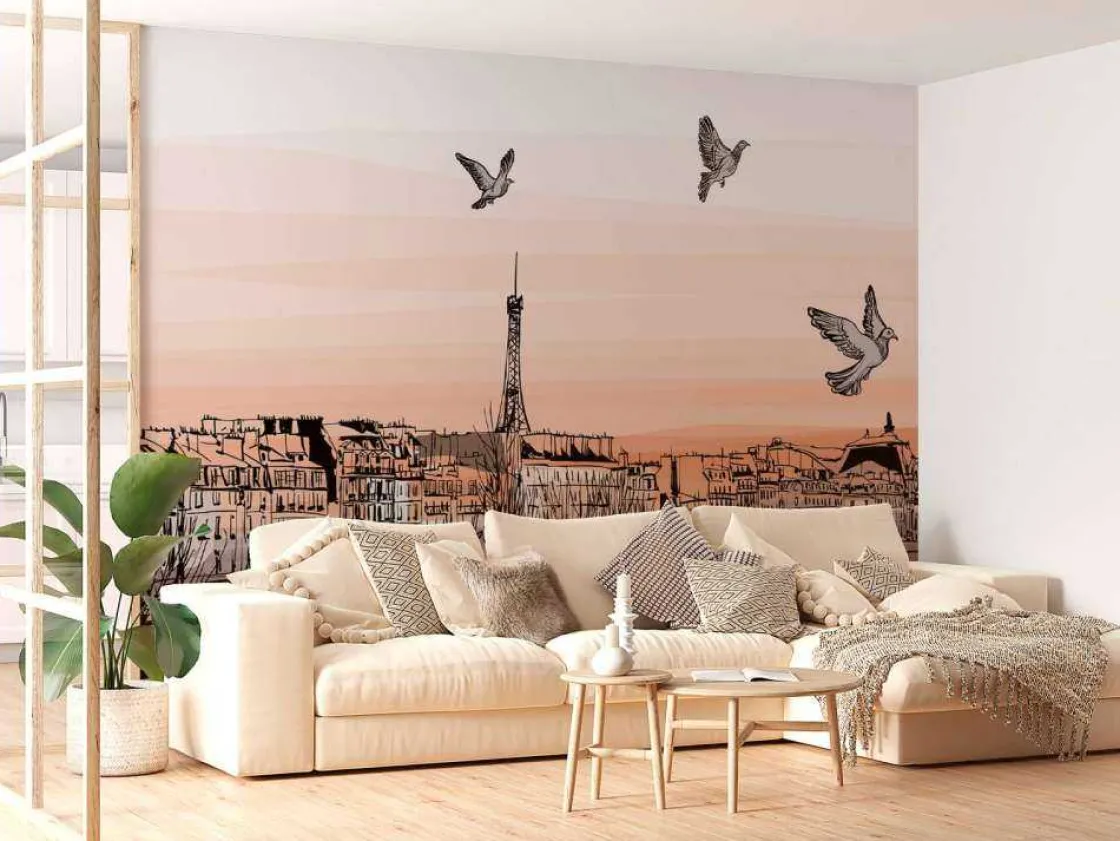 schets_van_parijs_fotobeh_10.webp Discount Schets van Parijs fotobehang Tienerkamer | Kunst & Design