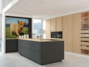 New Schotse Hooglander in de natuur fotobehang Dieren