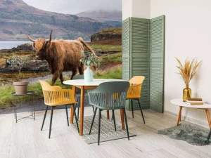 Outlet Schotse Hooglander op Mull fotobehang Dieren