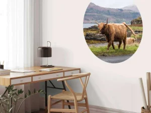 Outlet Schotse Hooglander op Mull fotobehang Dieren