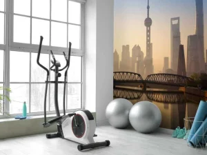 Sale Shanghai bij zonsopkomst fotobehang Architectuur