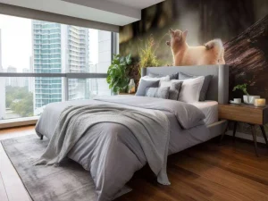 Best Shiba Inu in het bos fotobehang Tienerkamer | Dieren