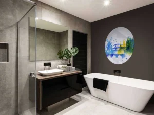 Hot Silhouet overlay van Amsterdam fotobehang Steden | Architectuur