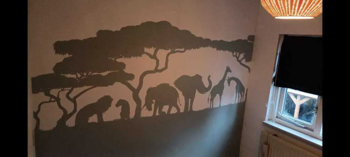 silhouette_safaridieren_l_2.webp Sale Silhouette safaridieren, lichtgroen Kinderkamer