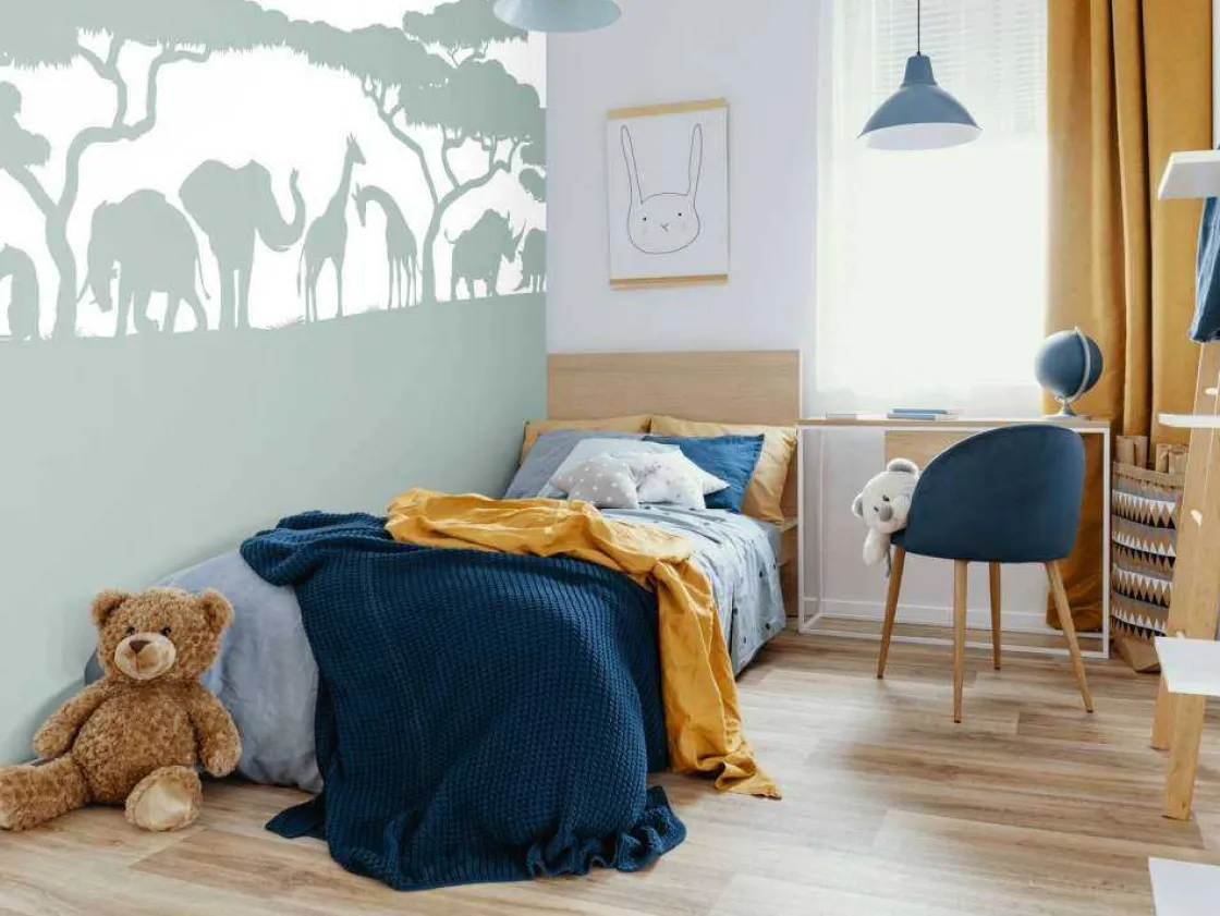 silhouette_safaridieren_l_7.webp Sale Silhouette safaridieren, lichtgroen Kinderkamer