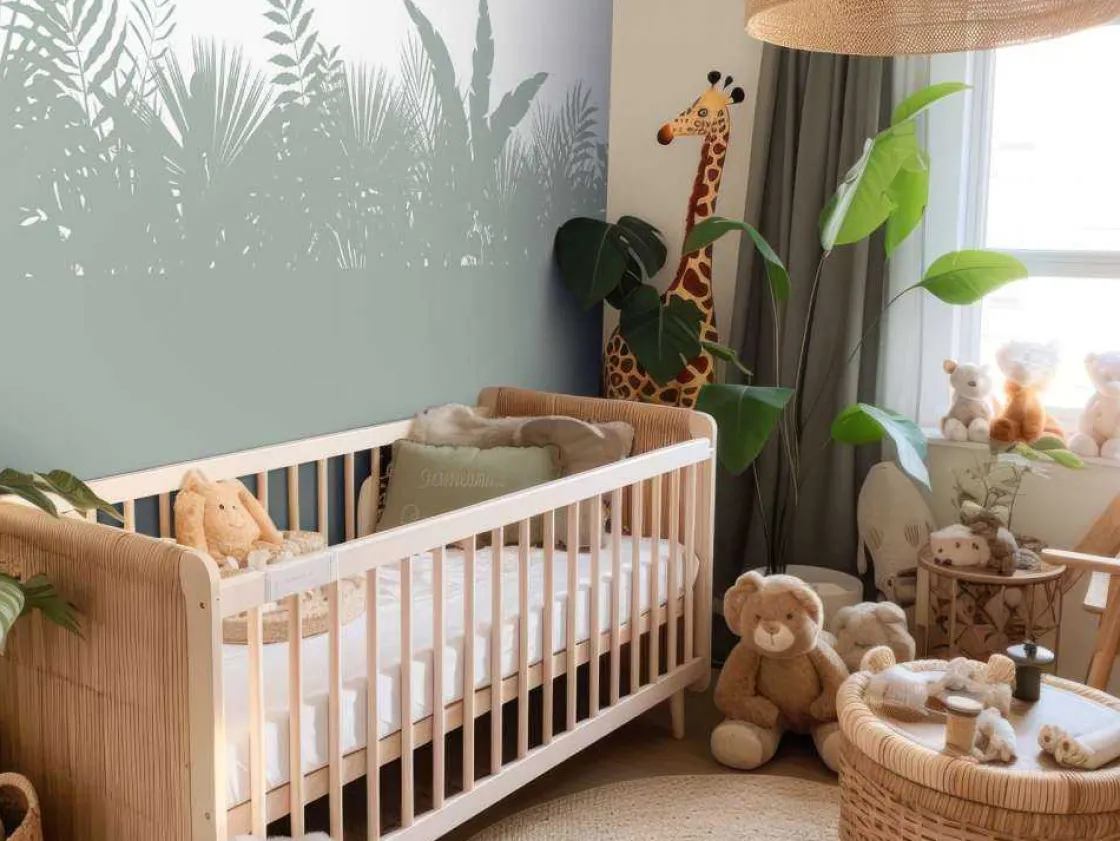 silhouetten_palmbladeren__7-1.webp Clearance Silhouetten palmbladeren, lichtgroen Kinderkamer