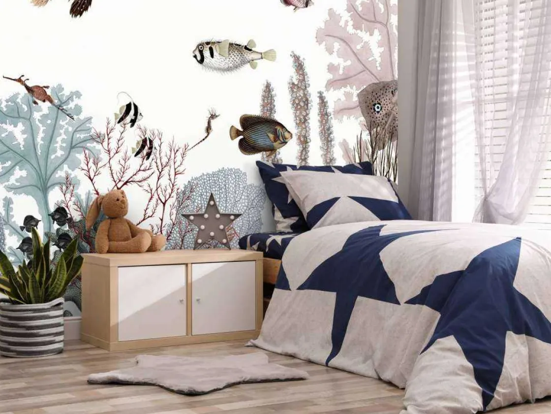 sir_edwards__roaring_reef_2.webp New Sir Edwards - Roaring Reef - White fotobehang Kinderkamer