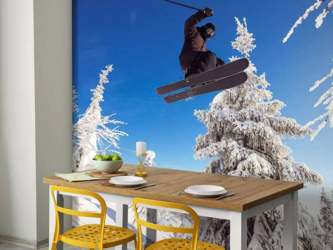 skir_maakt_een_hoge_spron_3.webp Sale Skiër maakt een hoge sprong fotobehang Tienerkamer | Sport