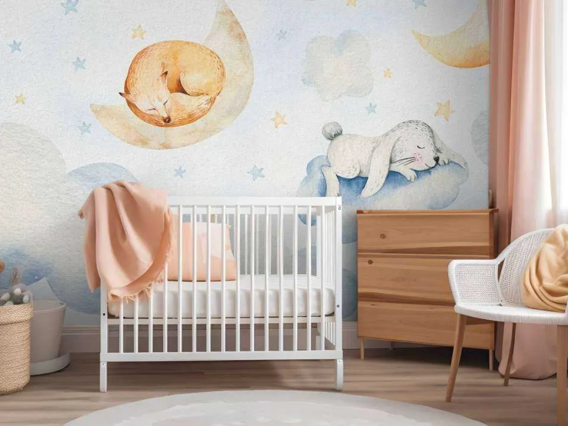 slapende_vrienden_in_de_w_1.webp Sale Slapende vrienden in de wolken Babykamer